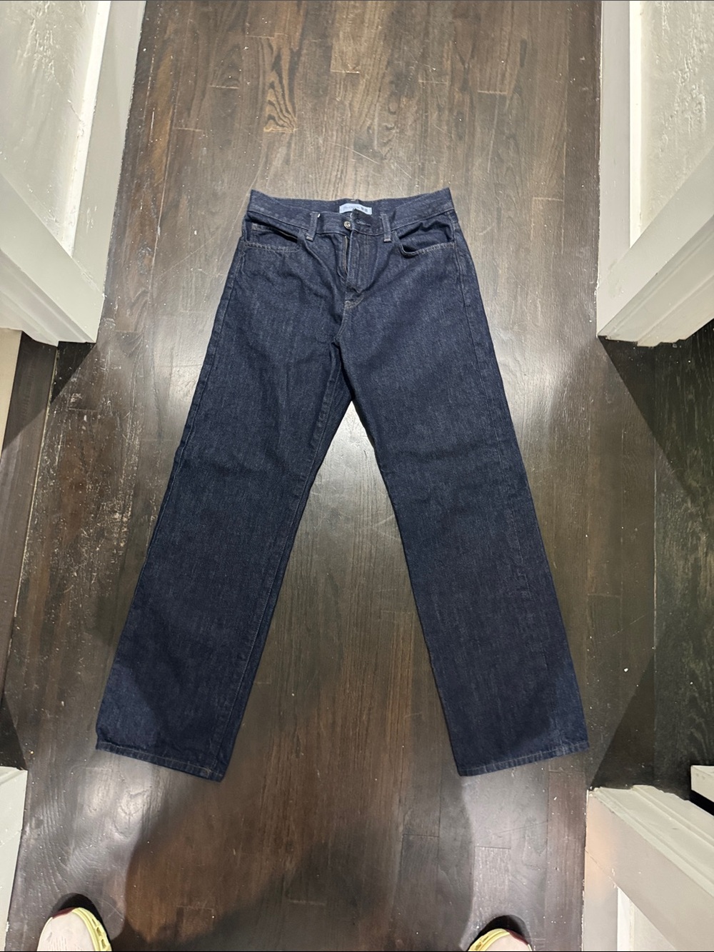 JW ANDERSON by Uniqlo Dark Blue Women's Straight-Leg Jeans